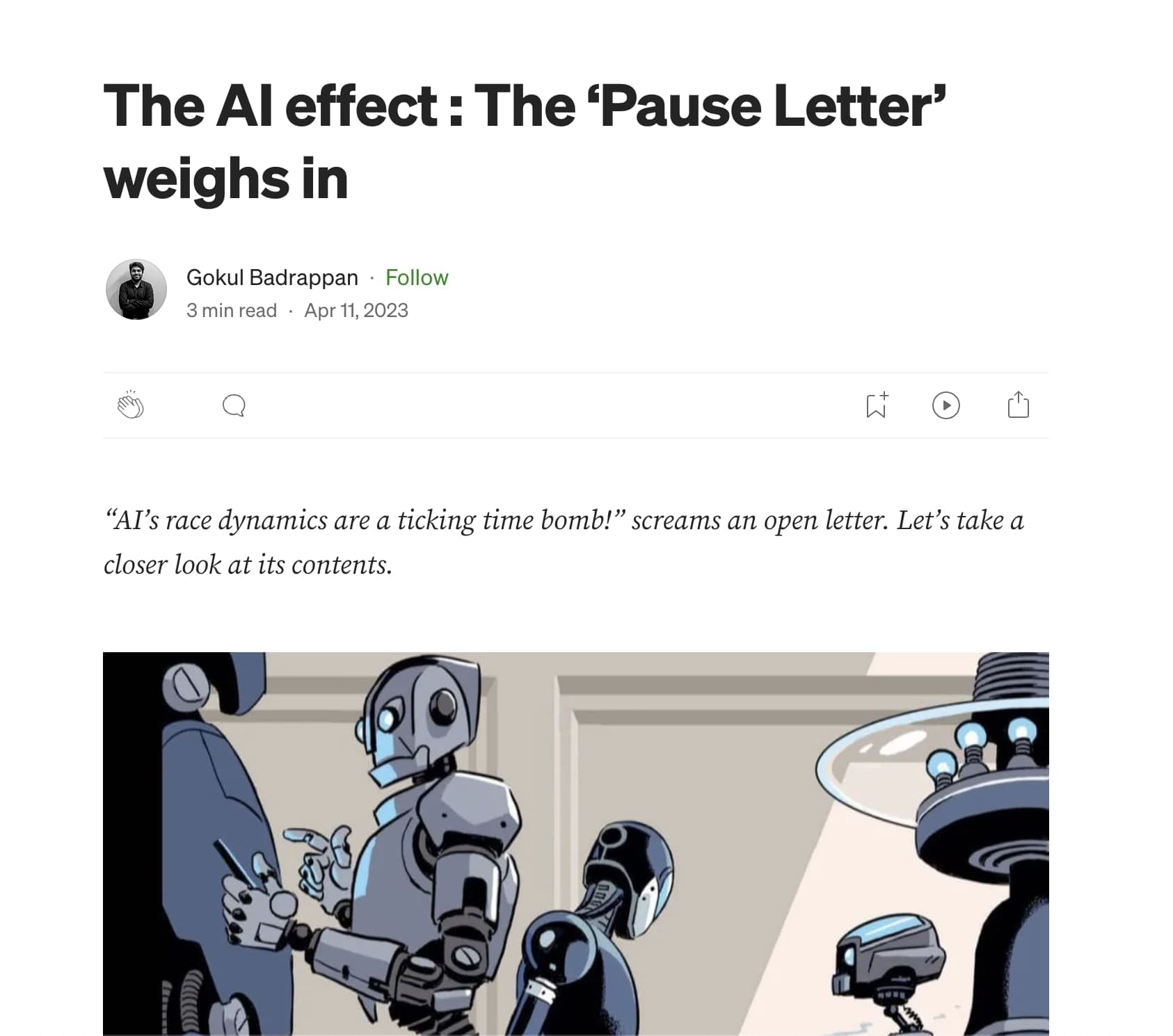 The AI effect : The ‘Pause Letter’ weighs in